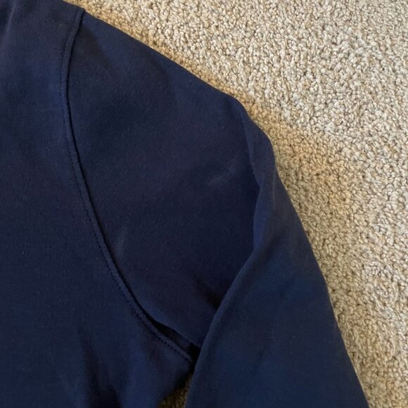 Men's Banana Republic Navy Long Sleeve Polo - Size S - Picture 3 of 3